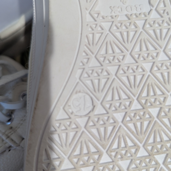 Rock & Candy White Sneakers with Textured Sole - Picture 3 of 4